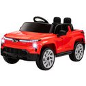 12V Silverado EV RST Licensed Kids Electric Car with Parent Remote Control, Spring Suspension, Red