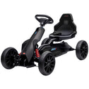 12V Electric Go Kart for Kids, Ride On Toy with EVA Tires, 2 Speeds, Adjustable Seat, Safety Belt for 3-8 Years, Black