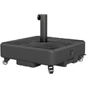 Patio Umbrella Base Outdoor Umbrella Stand with Wheels for 1.5"/1.9" Poles