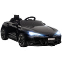 Licensed RS e-tron GT 12V Ride On Car Truck for Kids, Electric Car Ride On Vehicle w/Parent Remote Control, Music, Lights, for Toddlers, Black