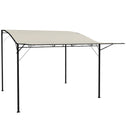 10' x 8' Outdoor Pergola and Patio Gazebo for Garden, Camper, Deck, Doors and Windows, Cream White