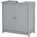 Bathroom Vanities, Bathroom Sink Cabinets with U-Shape Cut-Out and Adjustable Internal Shelf, Gray