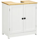 Bathroom Vanities Under Sink Storage Cabinet Cupboard with 2 Doors, 23.5" x 11.75" x 24", White