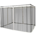 10x10 Replacement Mesh Sidewall Netting for Gazebos and Canopy Tents with Zippers, Black