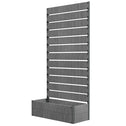 Trellis Planter for Climbing Plants, Raised Garden Bed with Trellis, Planter Box for Outdoor Garden, Dark Gray