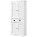 72" Kitchen Cabinet, Pantry Storage Cabinet with Doors and Shelves
