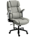 Ergonomic Office Chair with Inflatable Adjustable Lumbar Support, 400 Lbs Heavy Duty High Back Desk Chair, Light Gray