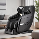 SL Track Massage Recliner with Bluetooth Speaker, Foot Roller, Airbag Massage, Zero Gravity Full Body Recliner, 54.5" L x 30" W x 43.5" H, Black
