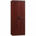 63" 2-Door Kitchen Pantry, Freestanding Storage Cabinet with 5-tier Shelving and 2 Adjustable Shelves for Dining Room, Espresso