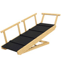 Dog Ramp, Adjustable Height Pet Steps, Foldable Dog Stairs with Non-slip Mat for Small to Large Dogs