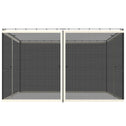 Replacement Mesh Sidewall Netting for 10' x 12' Gazebos and Canopy Tents with Zippers, (Sidewall Only) Cream