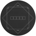 Poker Mat Texas Hold'em Poker Table Top with Non-Slip Bottom Black