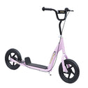 Kick Scooter for Kids 5-12 Years Old with Adjustable Height Handlebar, Non-slip Footplate, Big Wheels, Rear Brake, Pink
