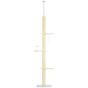 4-Tier Floor to Ceiling Cat Tree Height Adjustable 87 -103 Inch