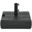 Umbrella Stand for 1.5", or 1.9" Umbrella Poles, Fillable Umbrella Base, Black