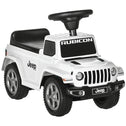 Kids Ride on Push Car, with Engine Sounds & Under-Seat Storage, Foot-to-Floor Ride on Sliding Car with Horn, Sit and Scoot Ride on Toy, Ages 1.5-3 Years, White