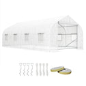 Walk In Tunnel Greenhouse, Portable Outdoor Plant House with Roll Up Doors