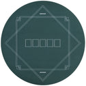 Poker Mat Texas Hold'em Poker Table Top with Non-Slip Bottom Dark Green