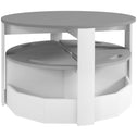 5 Piece Kids Table and Chairs Set with Storage for Art, Craft, Drawing, Playroom, Classroom, Nursery, Gray
