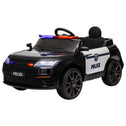 12V Kids Ride on Car w/ Remote Control, Siren, Light, Music, Spring Suspension, Horn & Transport Wheel, Black