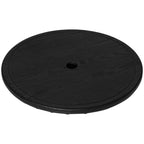 20" Umbrella Table Tray, Easy to Install Table-Top, Round Portable for Swimming Pool, Beach, Patio, Deck, Garden, Black