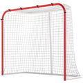 Hockey Net, All Weather Street Hockey Goal with Steel Frame, PE Mesh for Backyard, Easy Assembly