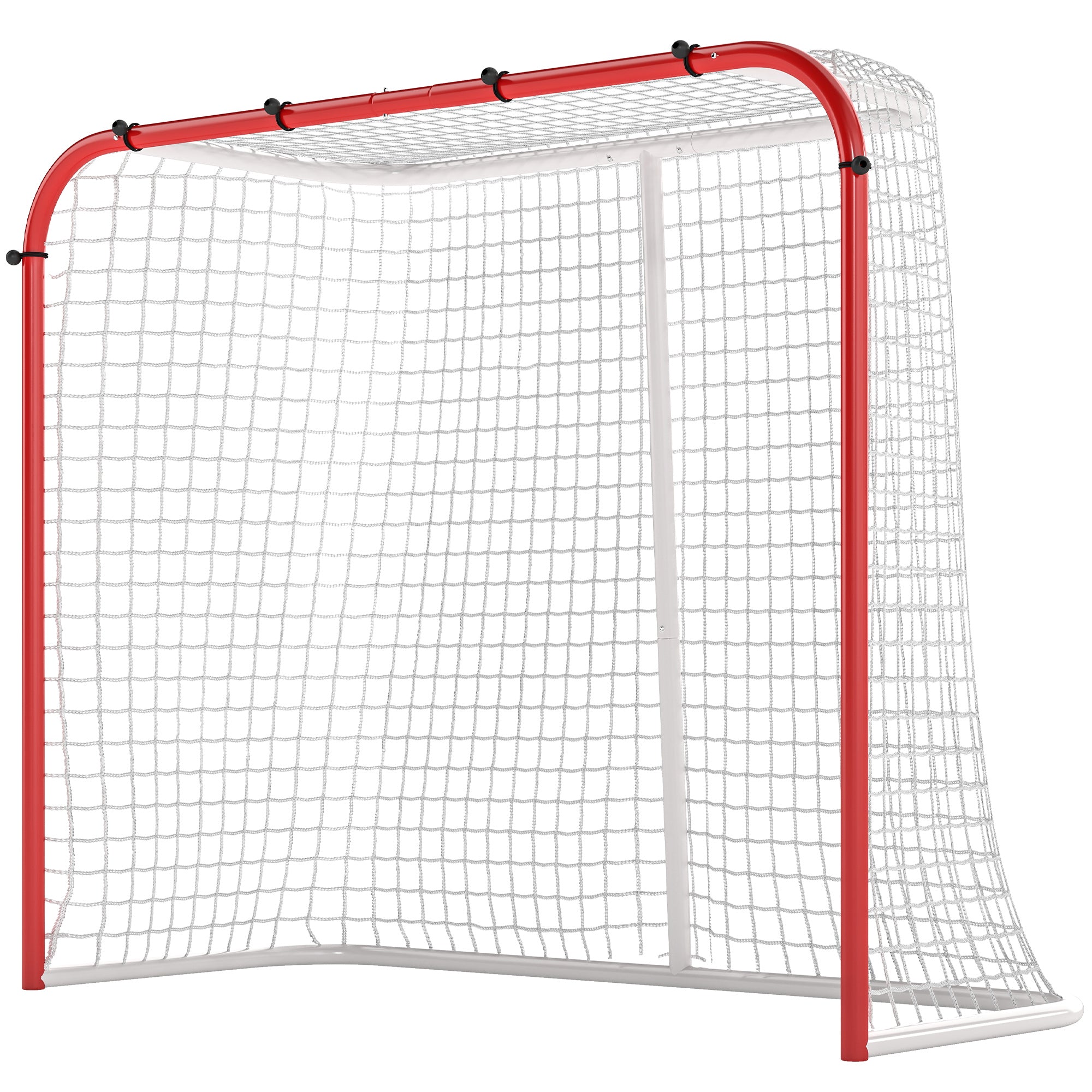Hockey Net, All Weather Street Hockey Goal with Steel Frame, PE Mesh for Backyard, Easy Assembly
