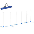 Dog Agility Equipment Dog Weave Pole Set Agility Starter Kit Pet Outdoor Exercise Training Set