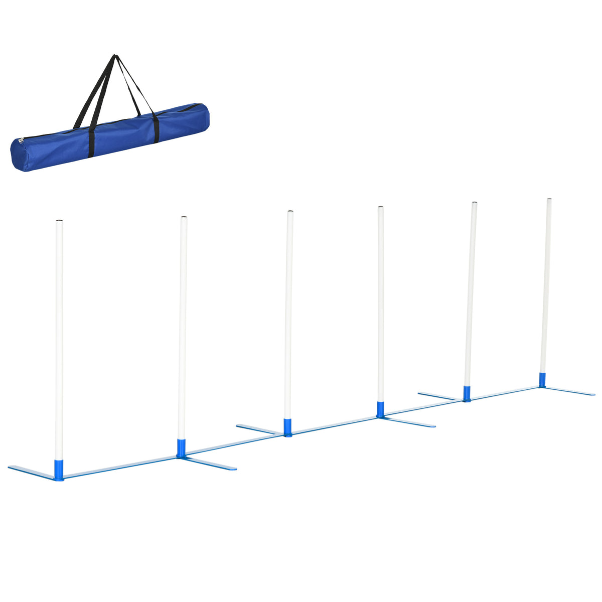 Dog Agility Equipment Dog Weave Pole Set Agility Starter Kit Pet Outdoor Exercise Training Set