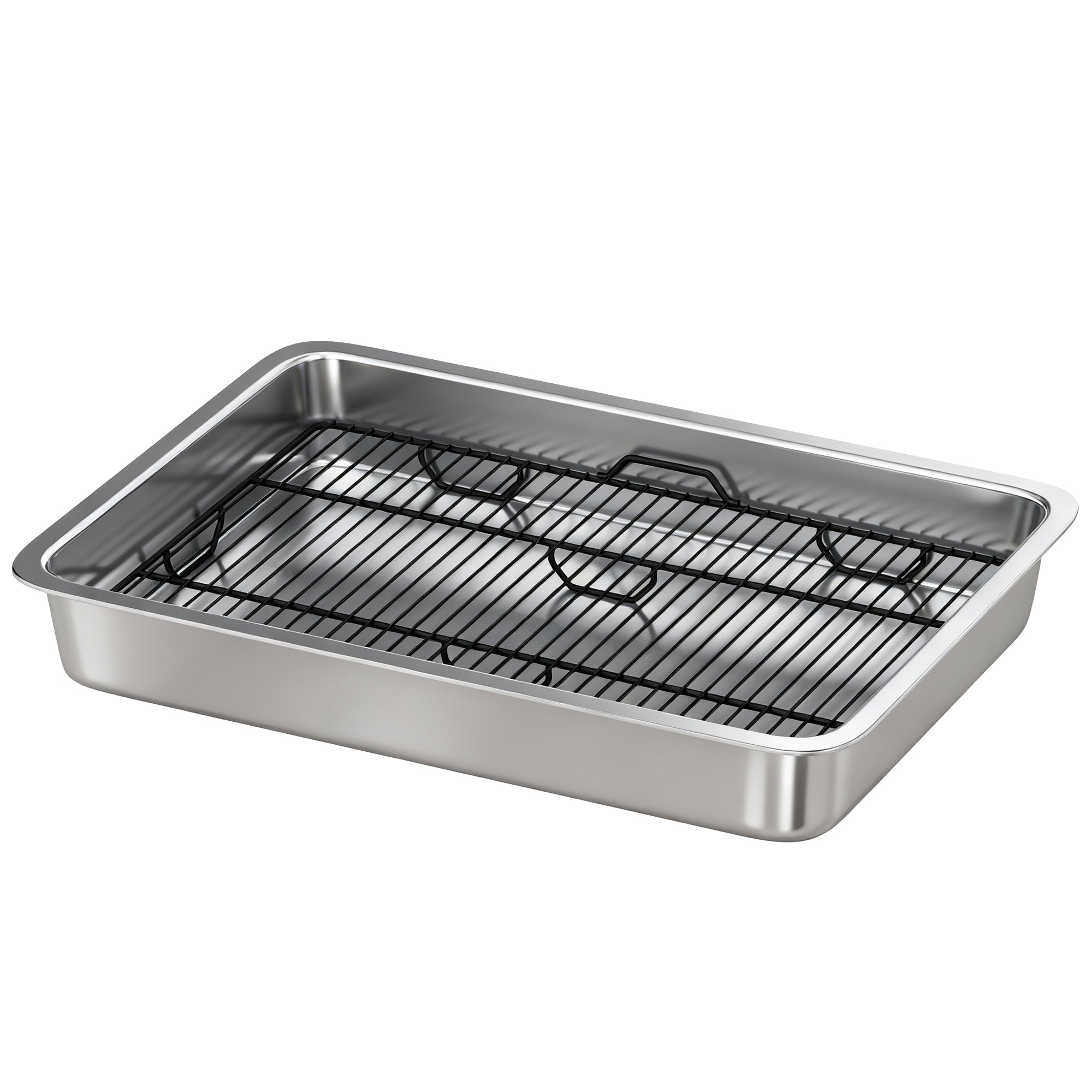 Dog Potty Tray Stainless Steel for Small and Medium Dogs, Dog Training Tray for Porch, Bathroom, Balcony, 28" x 20" x 4"