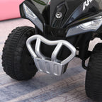 NO Power Kids Ride On Push Car, Ride Racer, Foot-to-floor Sliding Car, Walking ATV Toy with Music, Lights, for 1.5-3 Years Old, Black