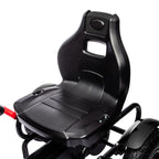 Kids Pedal Go Kart, Outdoor Ride on Toys with Adjustable Seat, Sharp Handling, Handbrake, 4 Non-Slip Rubber Wheels for Boys & Girls Aged 5-12 Years Old, Black
