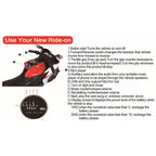 12V Kids Electric Ride-On Motorcycle with Training Wheels and Headlight, Motorbike with MP3 and Light-Up Wheels, 46" L x 20" W x 26" H, Blue