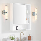 Set of 2 Resin Imitation Marble Wall Sconce, Modern Vertical Light Fixture for Bathrooms, Hallways, Bedrooms, 5" L x 5.5" W x 14" H, Silver