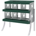 Chicken Nesting Boxes, 6 Compartment Steel Nesting Boxes for Chickens, Wall Mount Egg Laying Boxes with Vented Holes