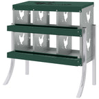 Chicken Nesting Boxes, 6 Compartment Steel Nesting Boxes for Chickens, Wall Mount Egg Laying Boxes with Vented Holes