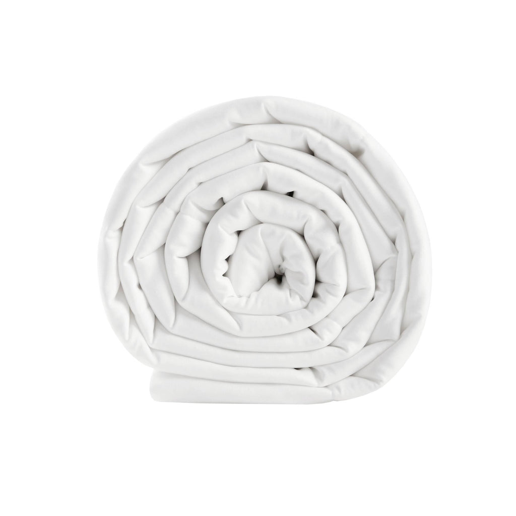 Down Alternative Blanket with Cool Touch, OEKO-TEX Certified, Machine Washable, Designed for Full, Queen Beds, 90" L x 90" W x 0.25" H, White
