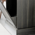 Kitchen Tilt Out Trash Bin Cabinet Free Standing Storage Cabinet with Drawer, Charcoal Gray
