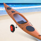 Kayak Cart, Trolley Trailer Kayak Wheels with Strong Aluminum Frame, Adjustable Width Crossbar, & Large Tires