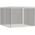 Universal Replacement Mesh Sidewall Netting for 9.84' x 13.1' Gazebos and Canopy Tents with Zippers, (Sidewall Only) White