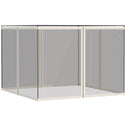 Universal Replacement Mesh Sidewall Netting for 9.84' x 13.1' Gazebos and Canopy Tents with Zippers, (Sidewall Only) White