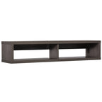 Wall Mounted TV Stand, Media Console Floating Storage Shelf for Living Room or Home Office, Dark Grey