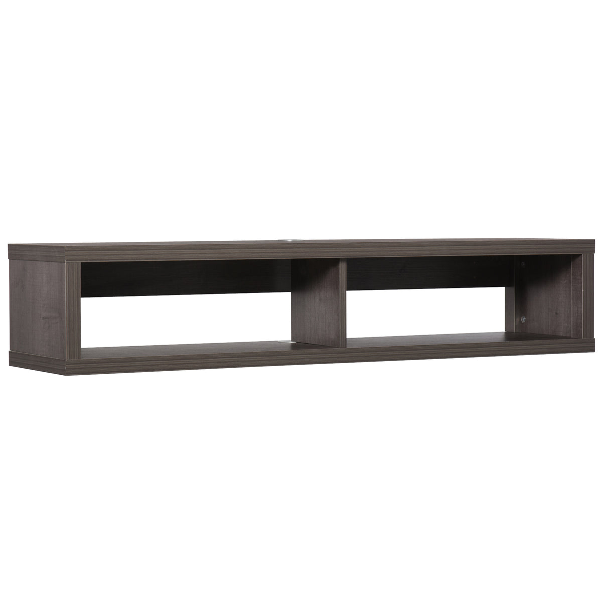 Wall Mounted TV Stand, Media Console Floating Storage Shelf for Living Room or Home Office, Dark Grey