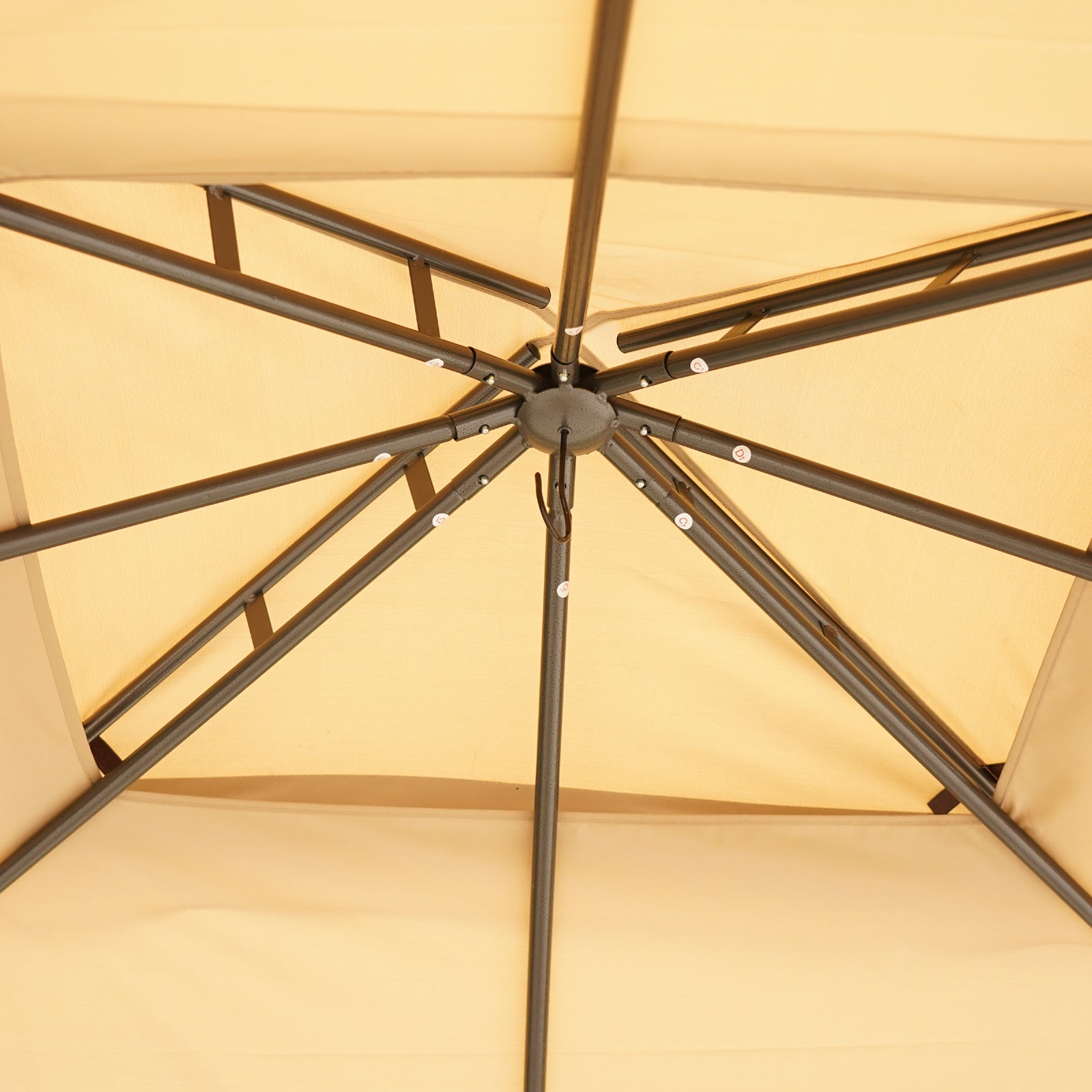 10' x 12' Outdoor Gazebo with Netting, Patio Gazebo Canopy with 2-Tier Soft Top Roof and Steel Frame for Lawn, Garden, Backyard and Deck