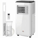 10,000 BTU Moible Air Conditioner 440 Sq. Ft., Dehumidifier Fan Auto Sleep with 24H Timer On/Off, Window Kit, White