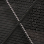 Modern Single Panel Iron Fireplace Screen with Durable Iron Frame, Rustproof Solid Free Standing Fire, 41.5" L x 8.9" W x 32.1" H, Black