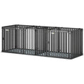 83"L Heavy Duty Dog Crate, Extra Large Dog Kennel with Divider and Mat for Large Breeds, Modular Puppy Playpen