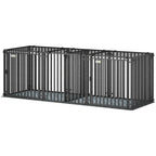 83"L Heavy Duty Dog Crate, Extra Large Dog Kennel with Divider and Mat for Large Breeds, Modular Puppy Playpen