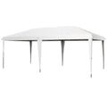 10' x 19.2' Outdoor Gazebo Pop Up Canopy Party Tent with Carrying Bag, White