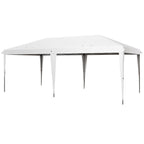 10' x 19.2' Outdoor Gazebo Pop Up Canopy Party Tent with Carrying Bag, White
